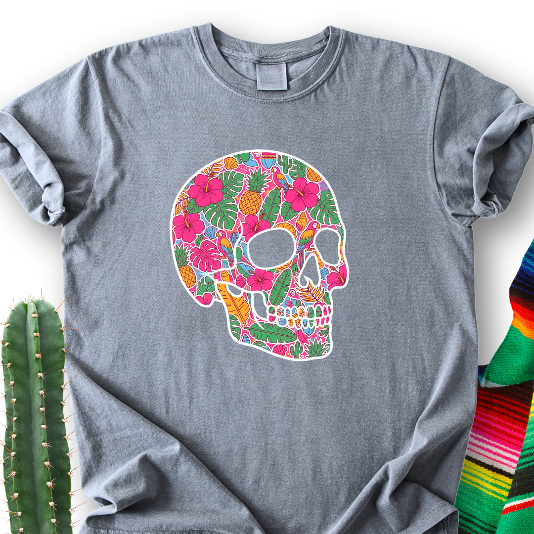 Tropical Skull T-Shirt