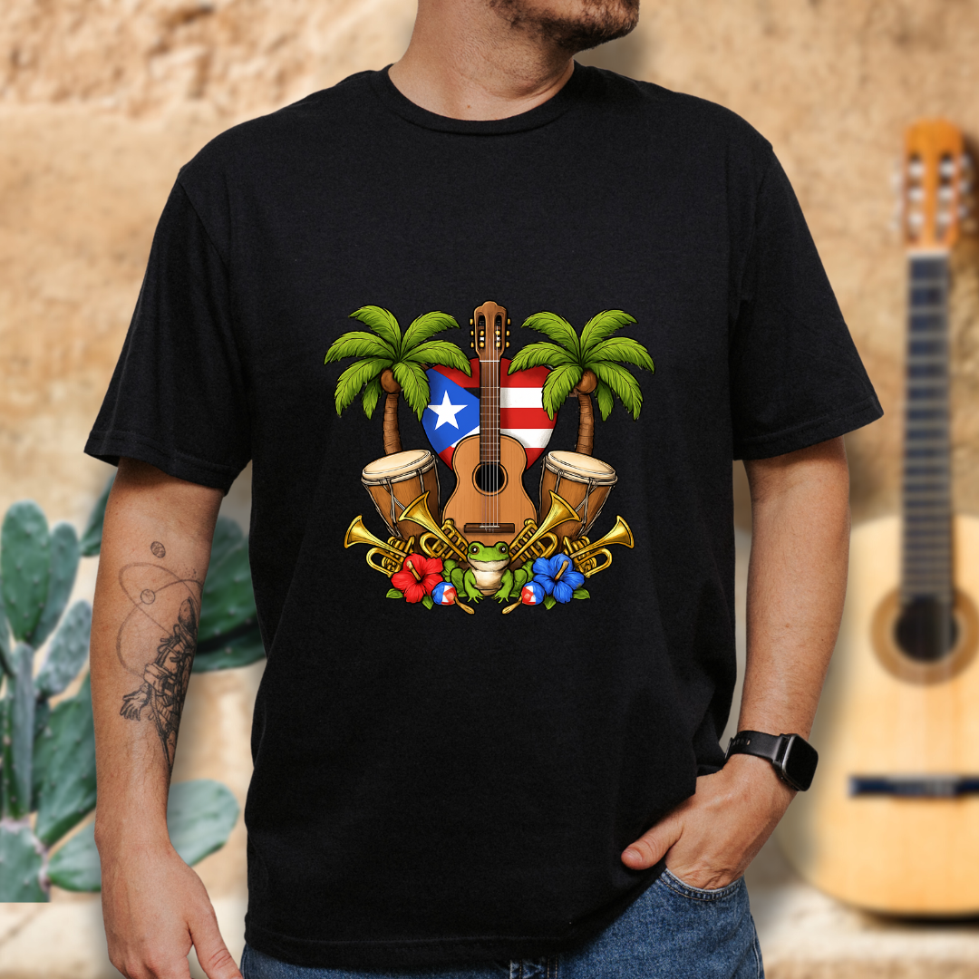 Tropical Guitar T-Shirt