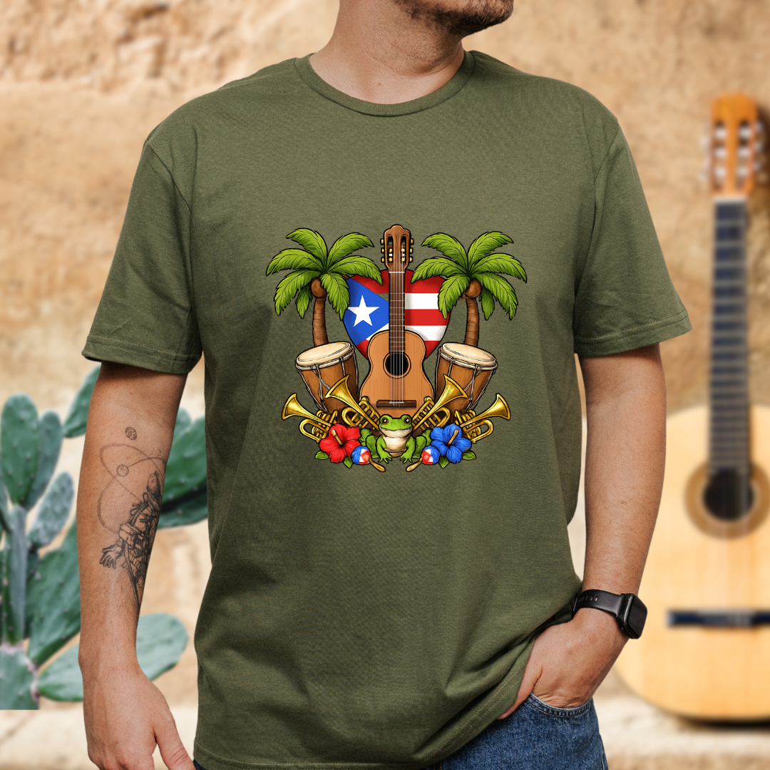 Tropical Guitar T-Shirt