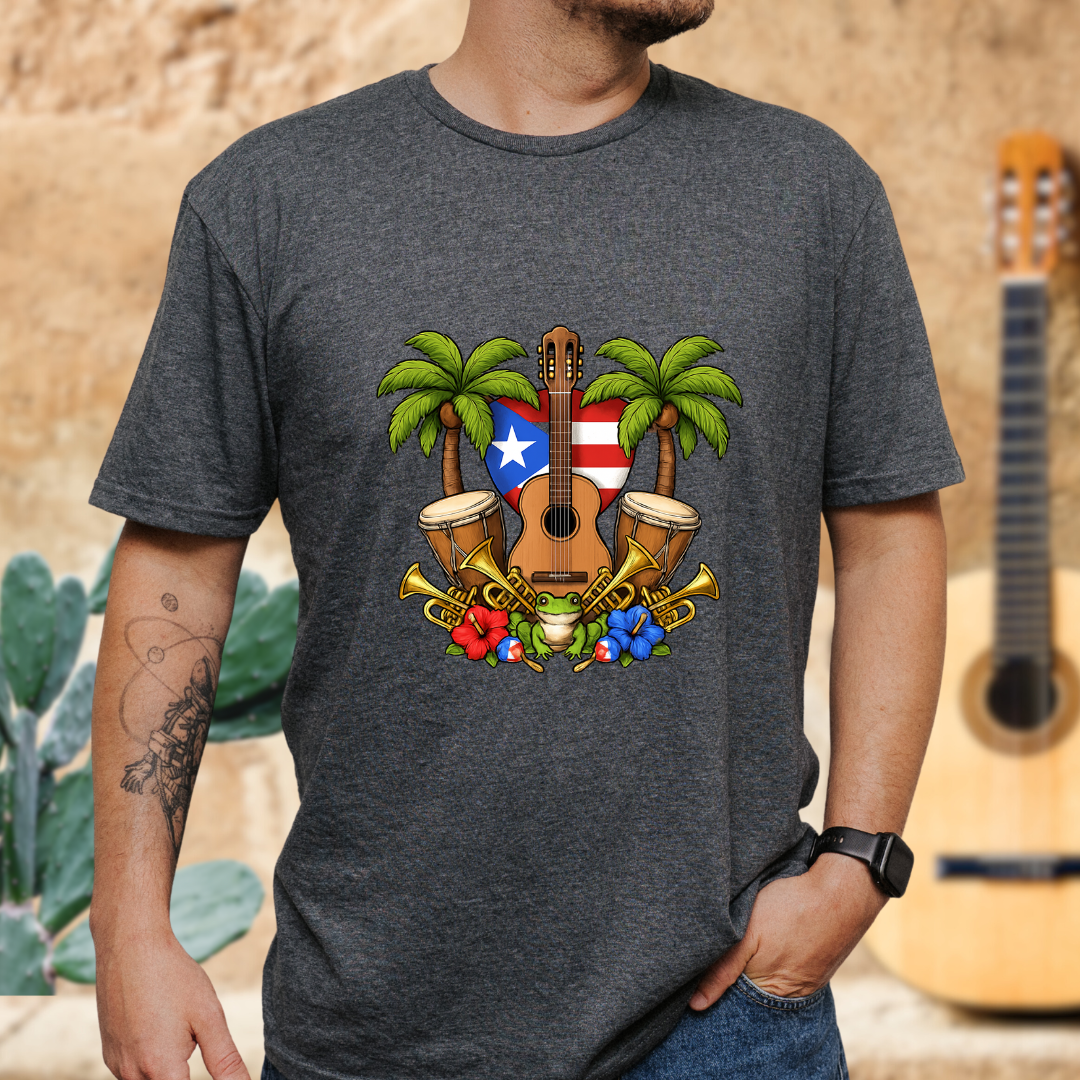 Tropical Guitar T-Shirt