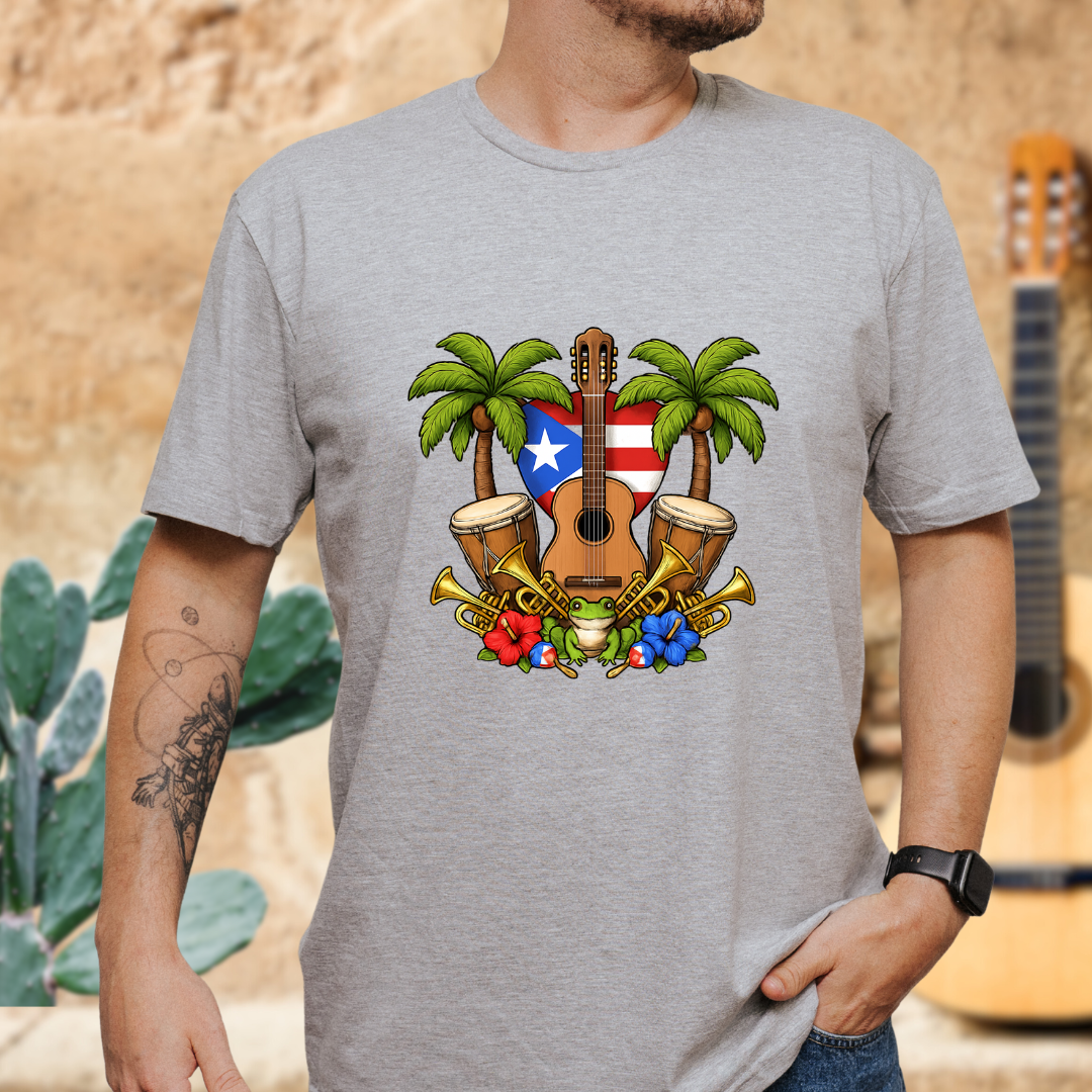 Tropical Guitar T-Shirt