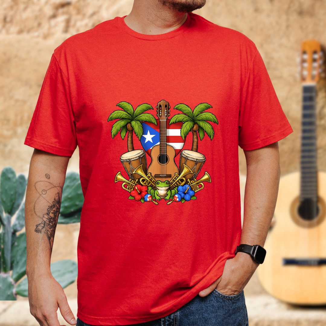Tropical Guitar T-Shirt