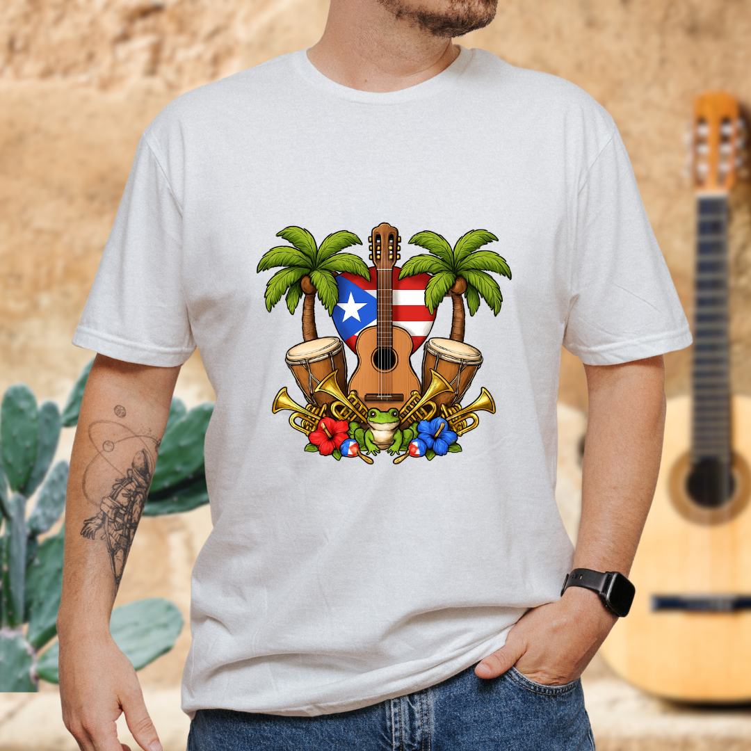 Tropical Guitar T-Shirt