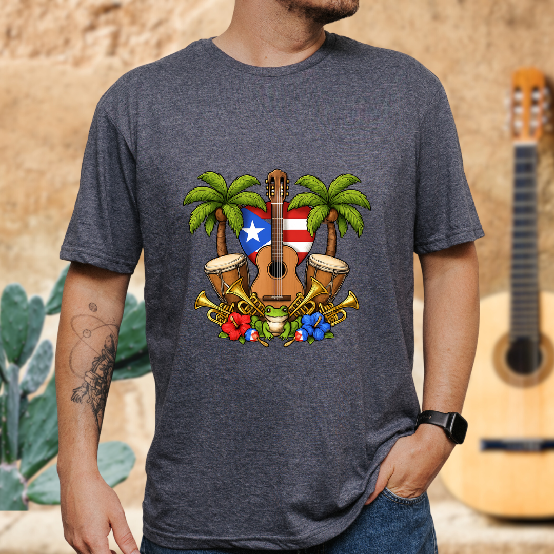 Tropical Guitar T-Shirt