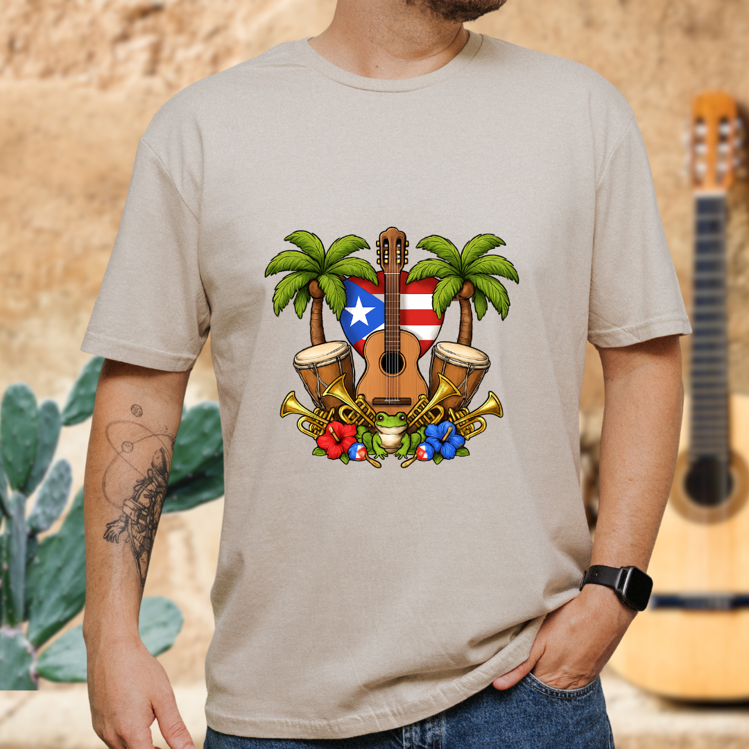 Tropical Guitar T-Shirt
