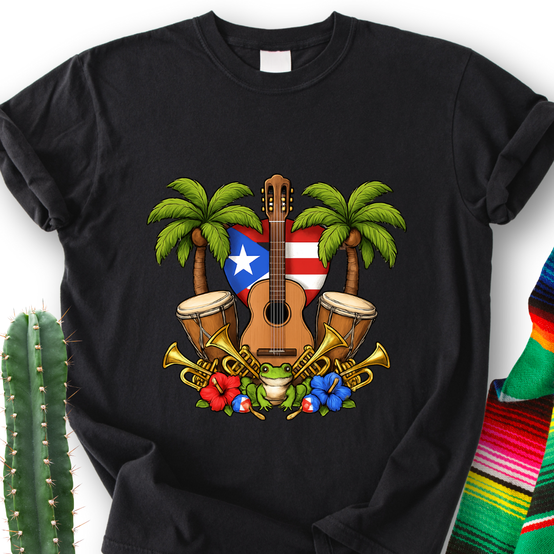Tropical Guitar T-Shirt