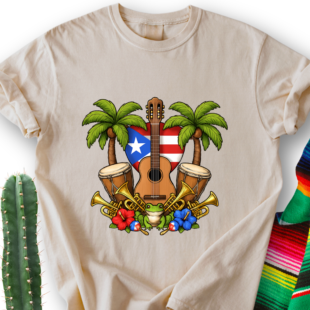 Tropical Guitar T-Shirt