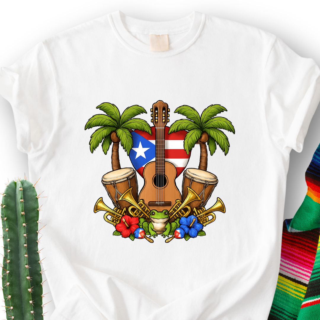 Tropical Guitar T-Shirt