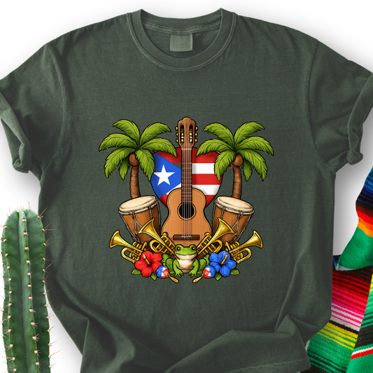Tropical Guitar T-Shirt