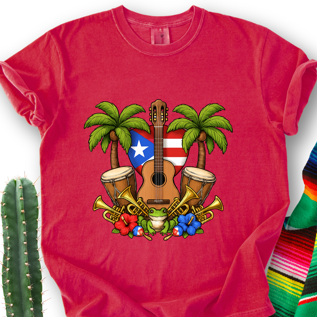 Tropical Guitar T-Shirt