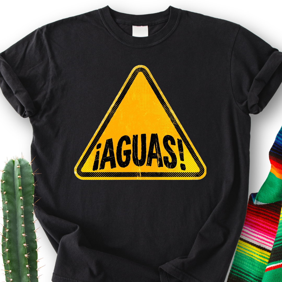 ¡AGUAS! Warning  T‑Shirt