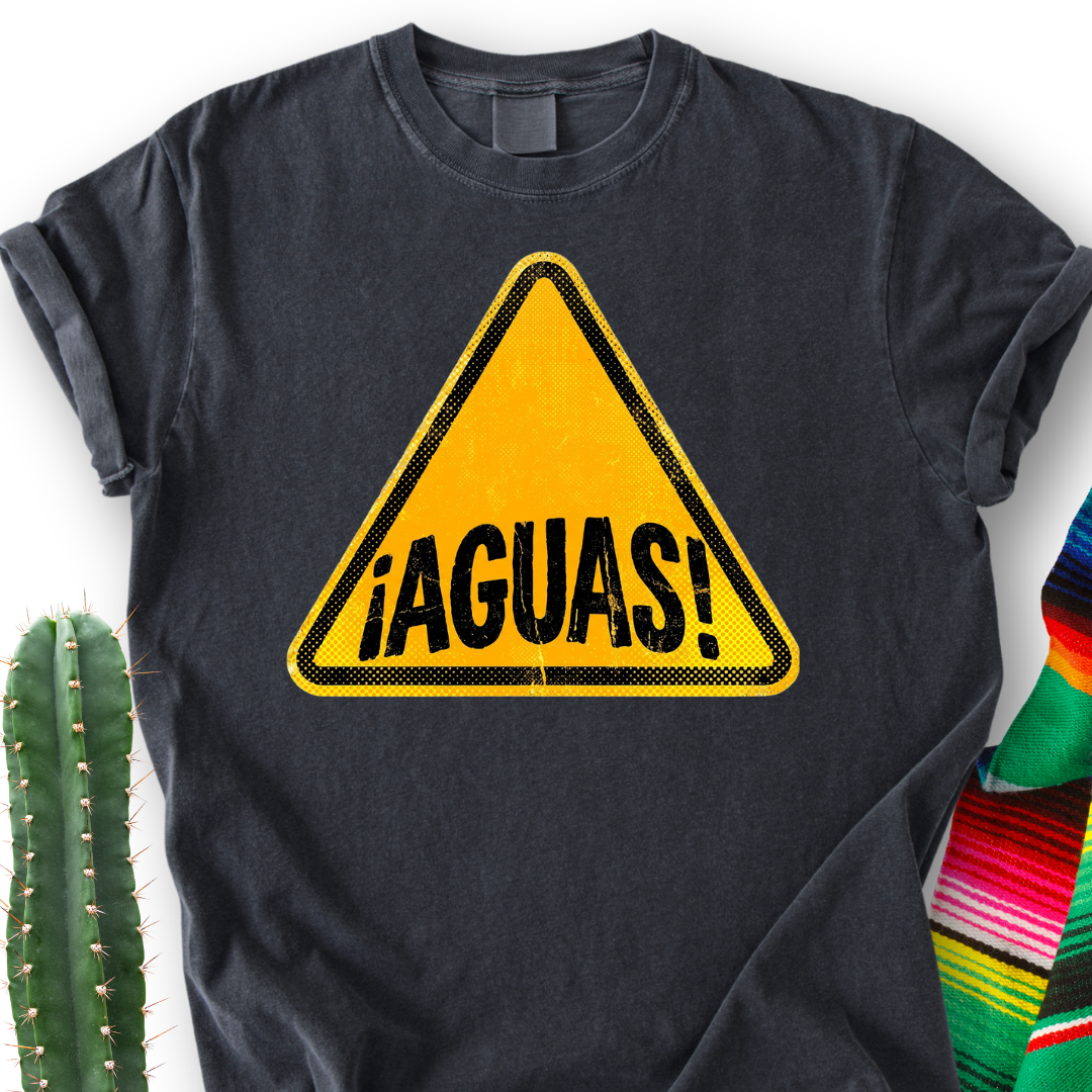 ¡AGUAS! Warning  T‑Shirt