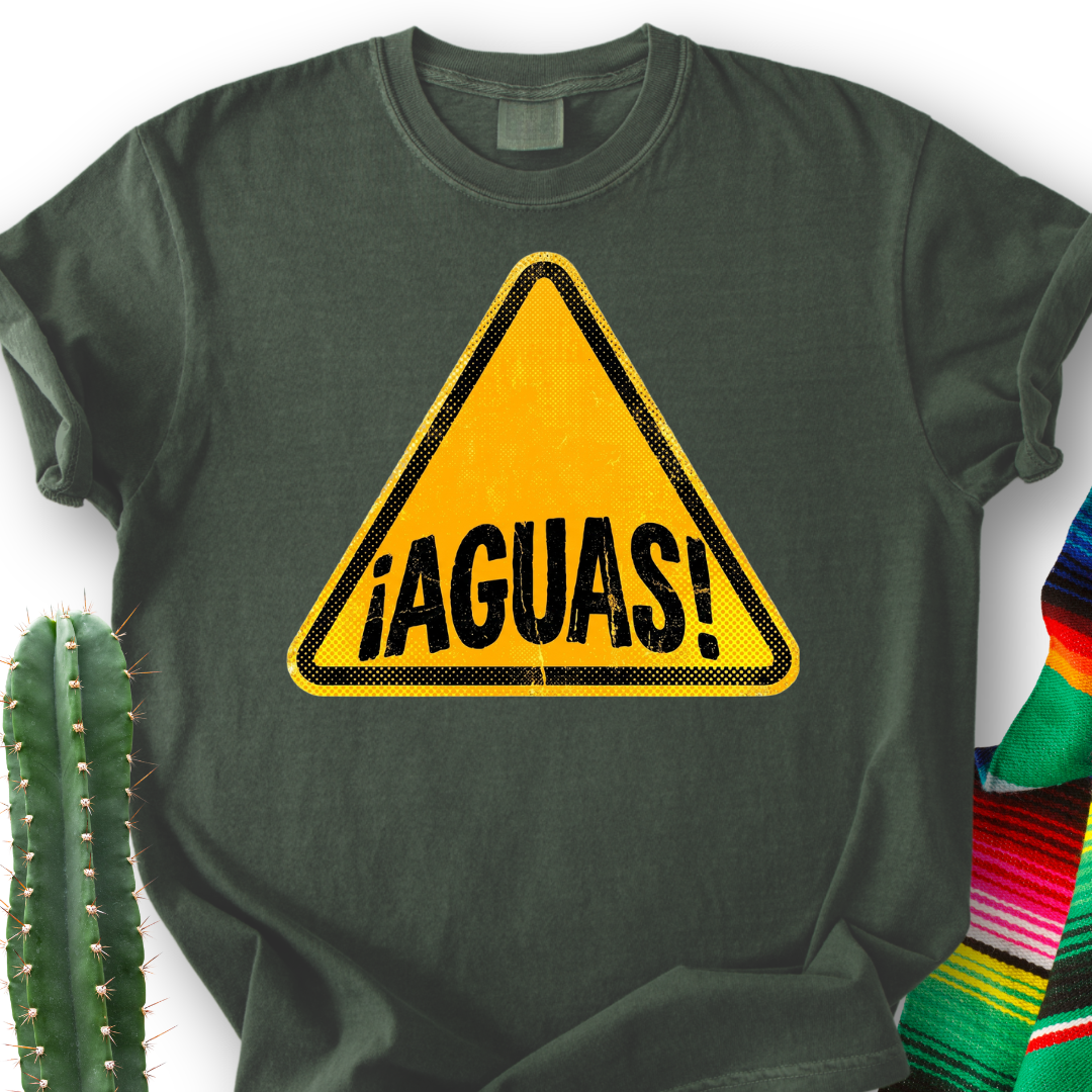 ¡AGUAS! Warning  T‑Shirt