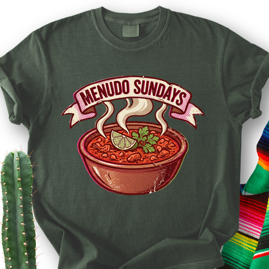 Menudo Sundays T-Shirt — Mexican Soup Lover Graphic Tee