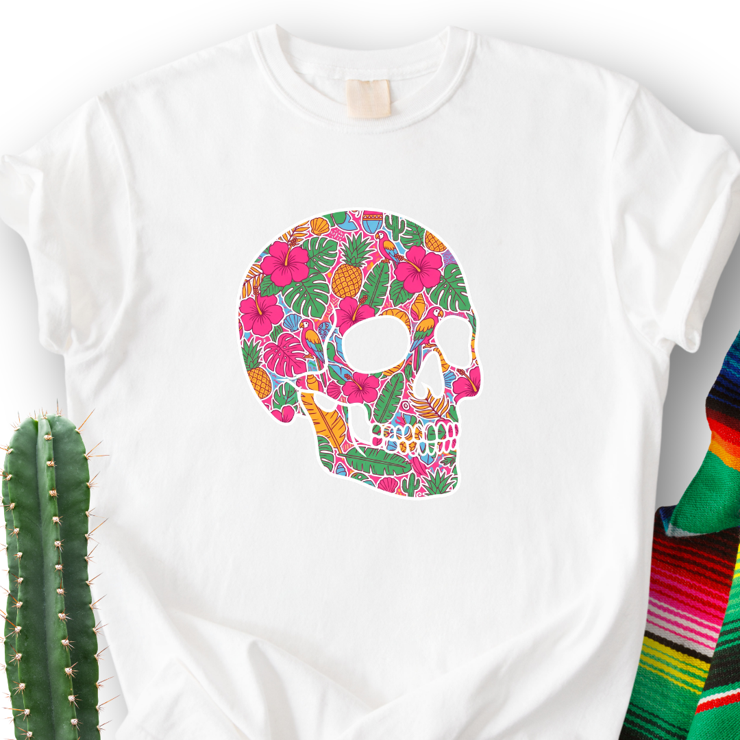 Tropical Skull T-Shirt
