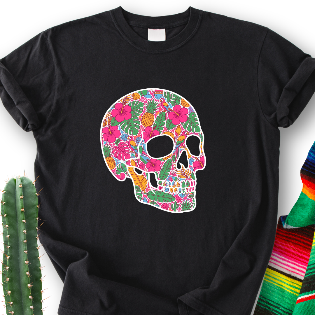Tropical Skull T-Shirt