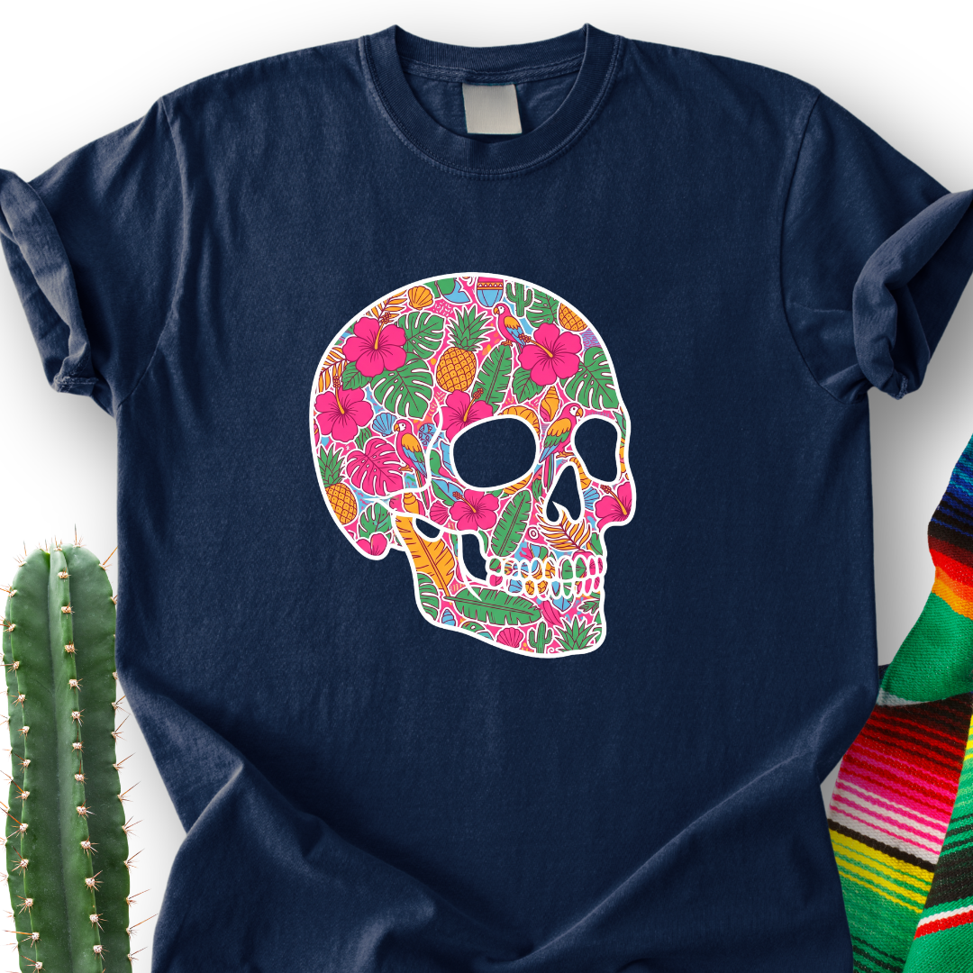 Tropical Skull T-Shirt