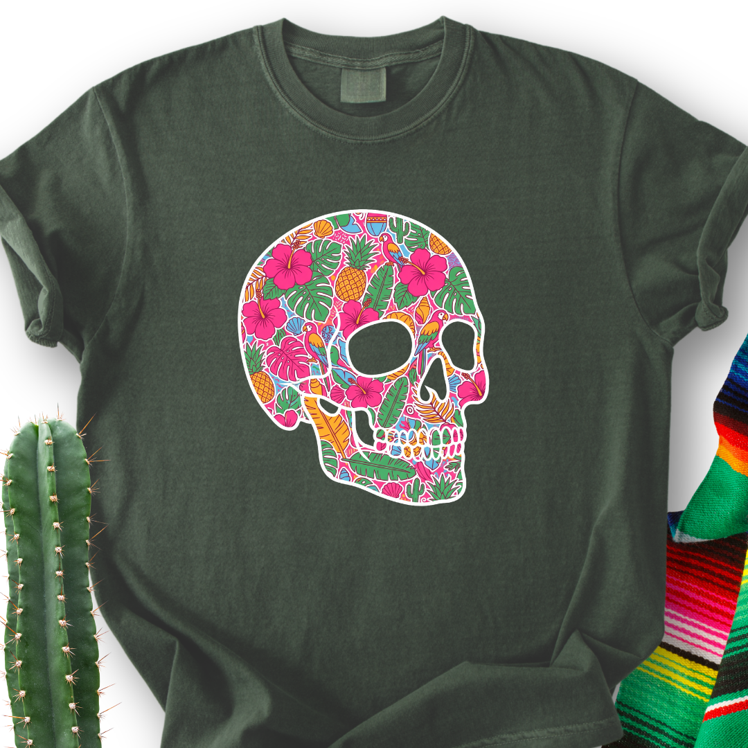 Tropical Skull T-Shirt