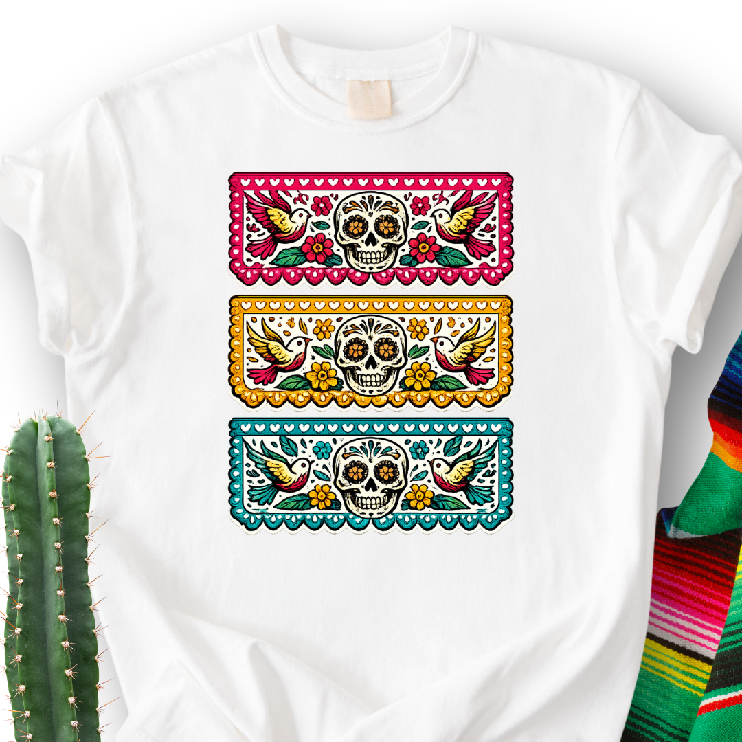 Papel Picado Skull T-Shirt