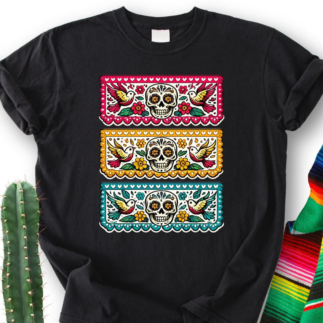 Papel Picado Skull T-Shirt