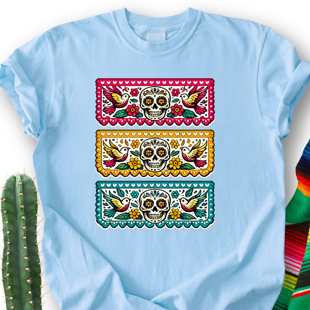 Papel Picado Skull T-Shirt