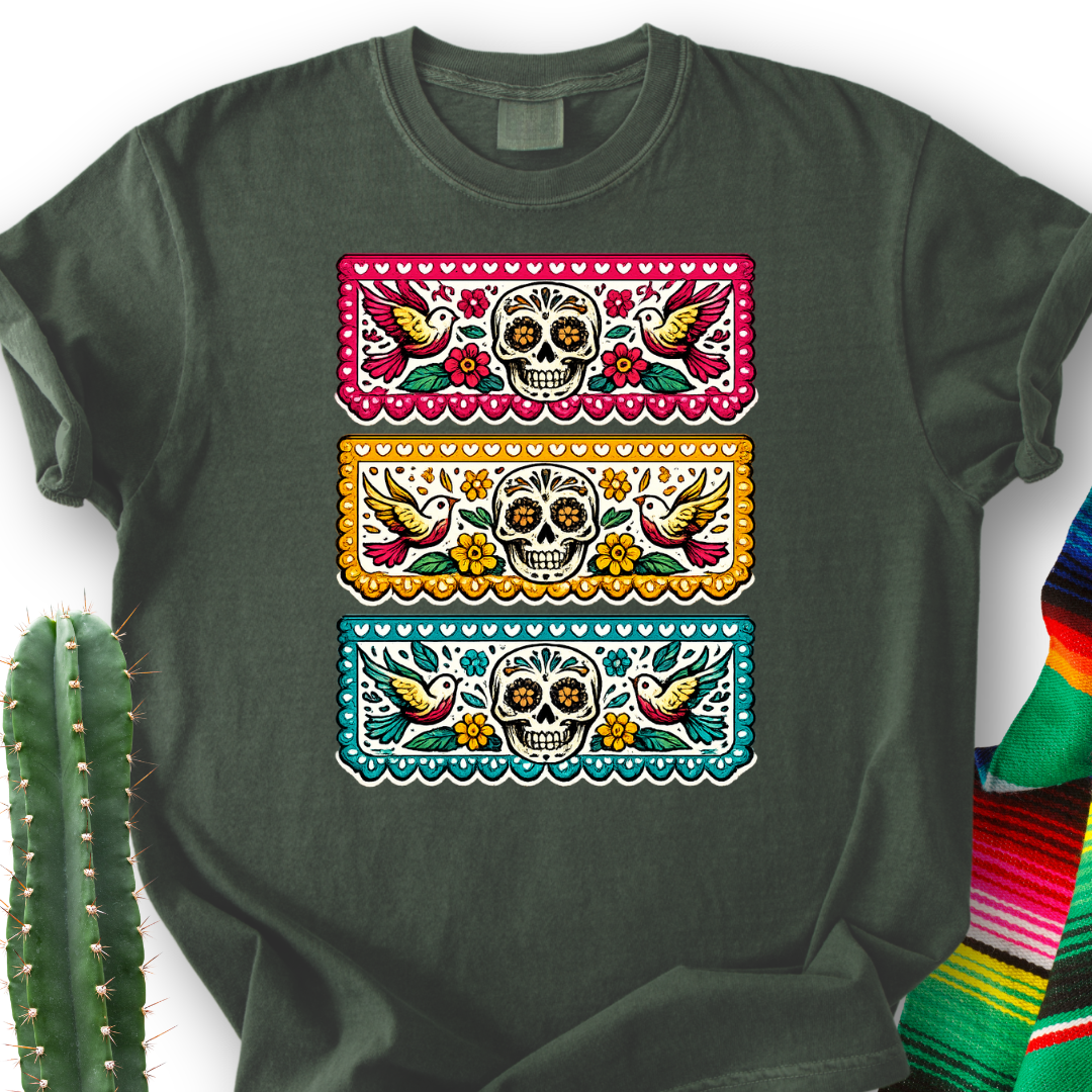 Papel Picado Skull T-Shirt