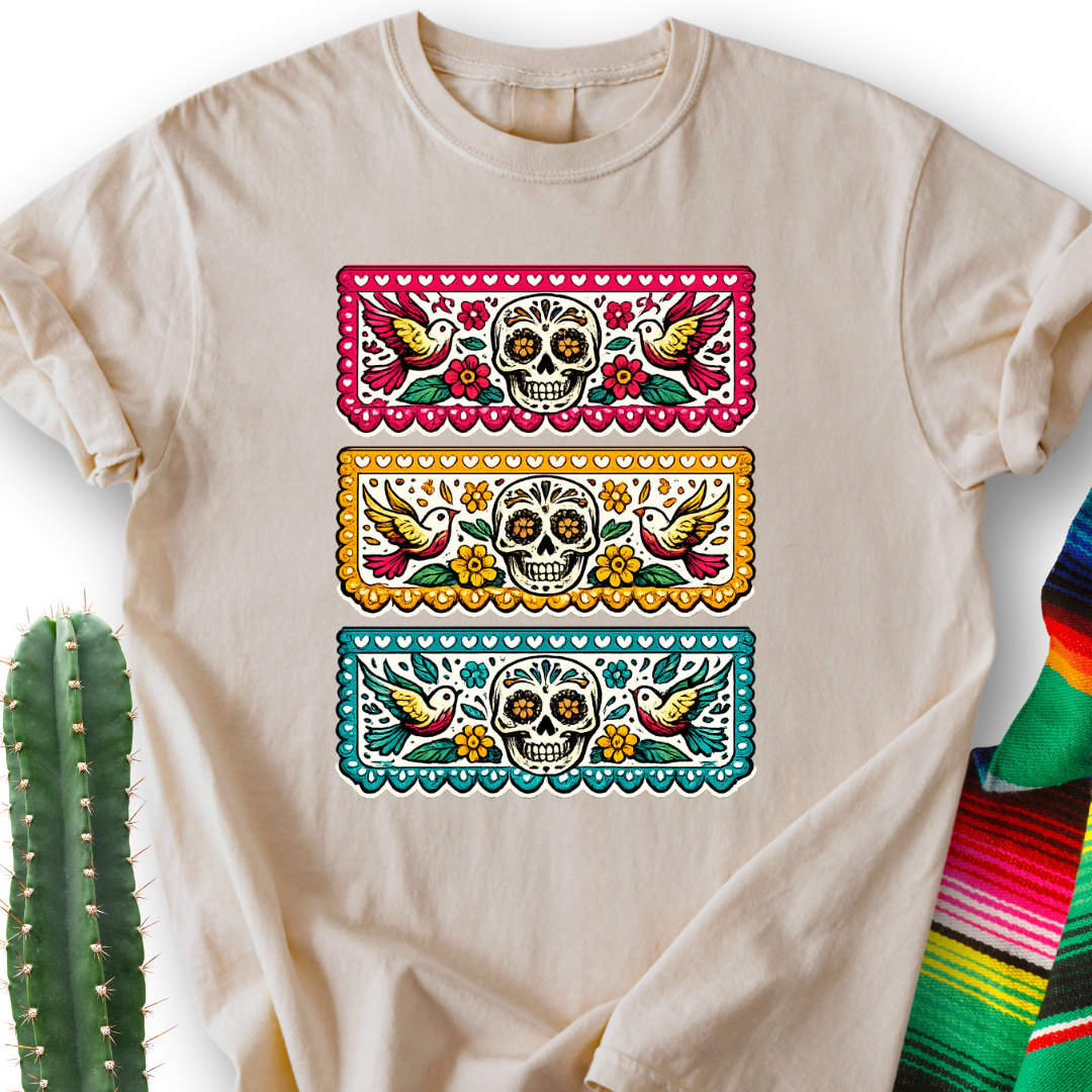 Papel Picado Skull T-Shirt