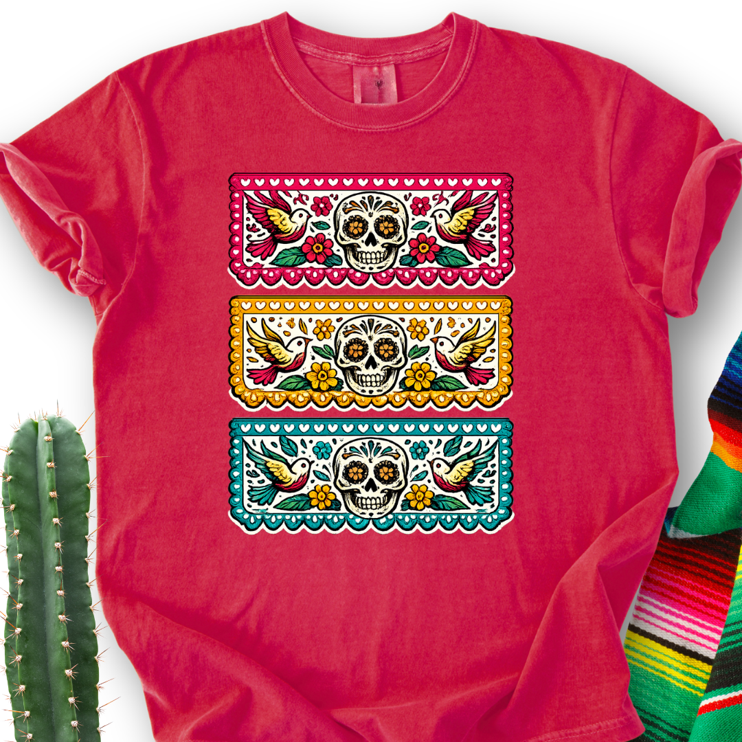 Papel Picado Skull T-Shirt