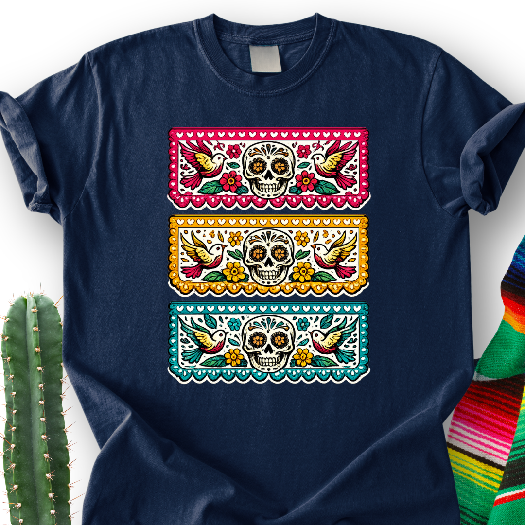 Papel Picado Skull T-Shirt