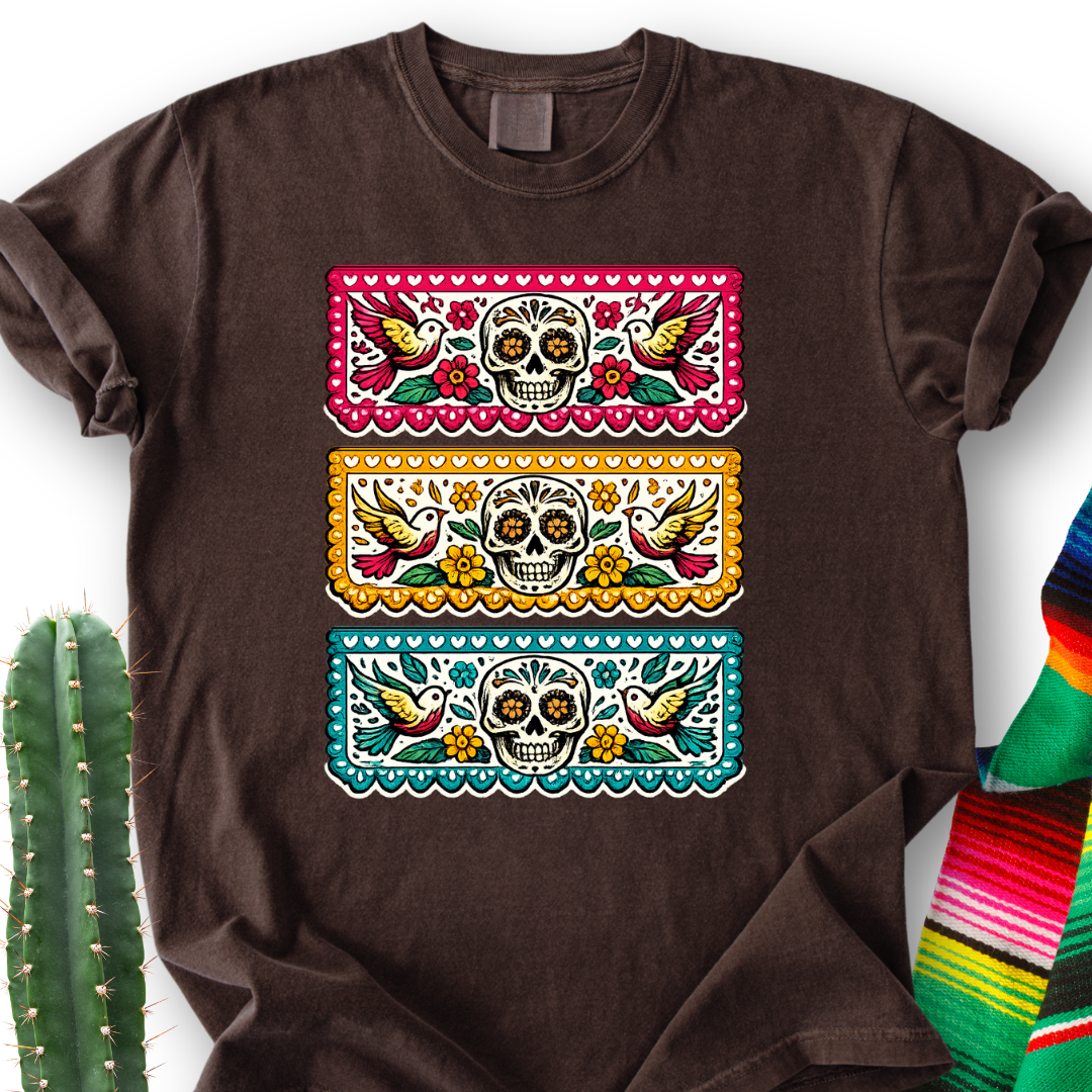 Papel Picado Skull T-Shirt